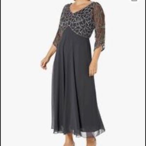 Beautiful 3/4 sleeve beaded gown